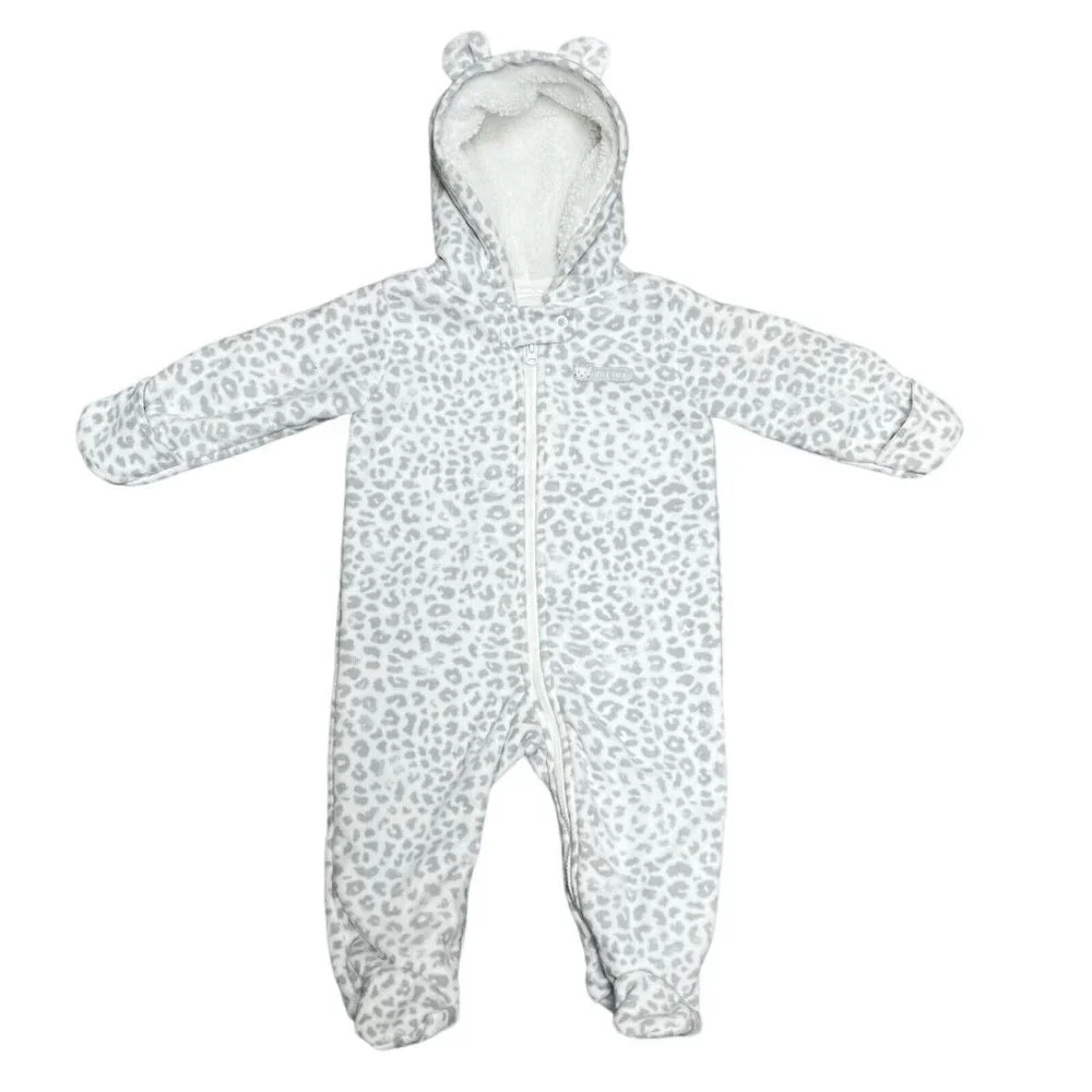 Carter’s Baby Bunting Outwear w/ Hood 6 Months One Piece Animal Print Kitty